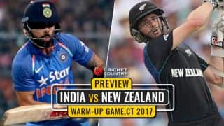 ICC Champions Trophy 2017, warm-up: India take on Kiwis to acclimatise with unfamiliar conditions